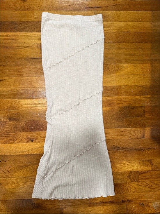 Princess Polly Dresses & Skirts - NWOT Princess Polly Cream Ribbed Maxi Skirt - Stylish Everyday Wear